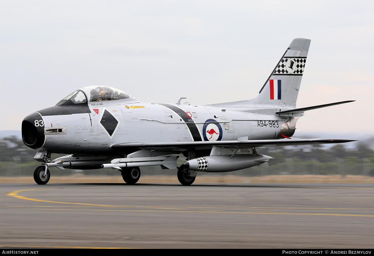 Aircraft Photo of VH-IPN / A94-983 | Commonwealth CA-27 Sabre Mk32 | Australia - Air Force | AirHistory.net #100507