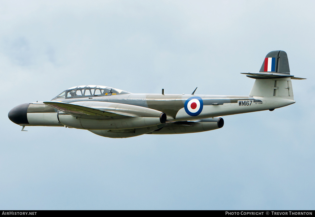 Aircraft Photo of G-LOSM / WM167 | Gloster Meteor NF11 | UK - Air Force | AirHistory.net #100512