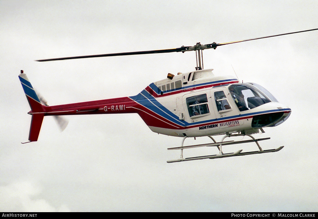 Aircraft Photo of G-RAMI | Bell 206B-3 JetRanger III | Northern Helicopters Leeds | AirHistory.net #100538
