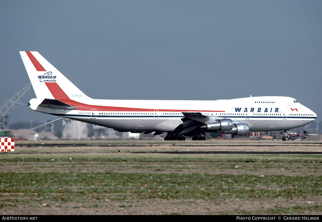 Aircraft Photo of C-FFUN | Boeing 747-1D1 | Wardair Canada | AirHistory.net #100691