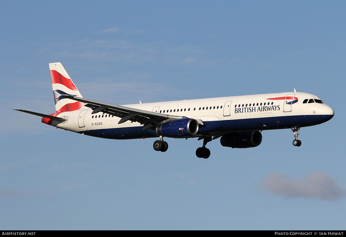 Aircraft Photo of G-EUXE | Airbus A321-231 | British Airways | AirHistory.net #100722