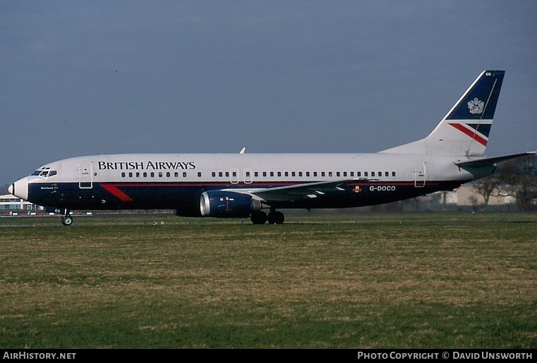 Aircraft Photo of G-DOCO | Boeing 737-436 | British Airways | AirHistory.net #100790