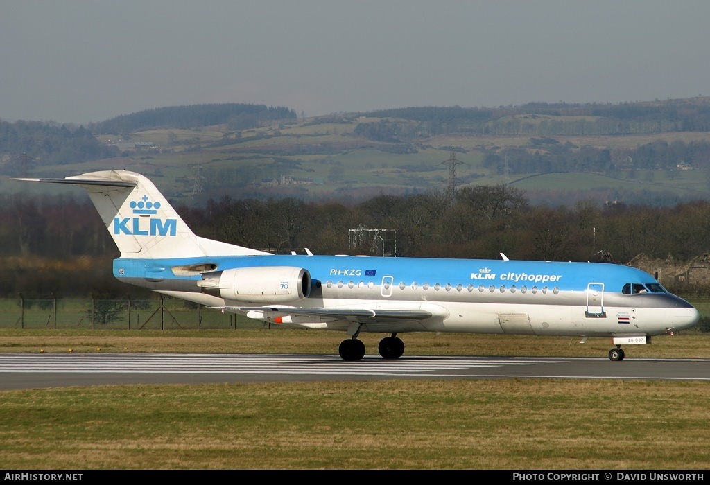 Aircraft Photo of PH-KZG | Fokker 70 (F28-0070) | KLM Cityhopper | AirHistory.net #100809