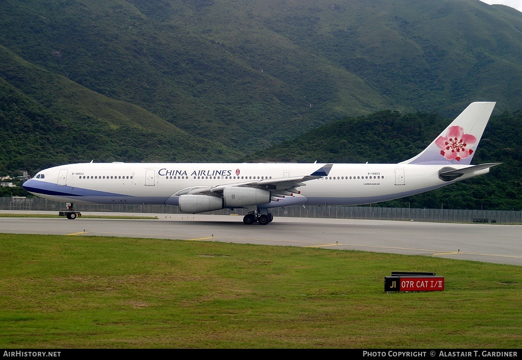 Aircraft Photo of B-18803 | Airbus A340-313 | China Airlines | AirHistory.net #100814