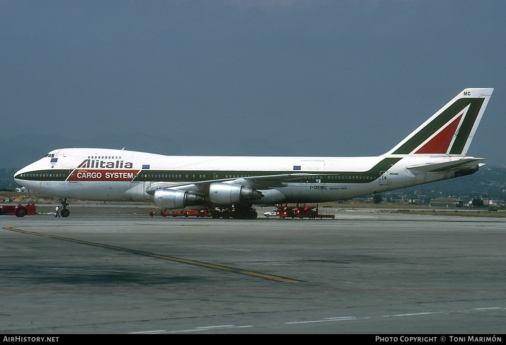 Aircraft Photo of I-DEMC | Boeing 747-243B(SF) | Alitalia Cargo System | AirHistory.net #100885