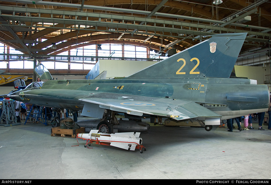 Aircraft Photo of 35555 | Saab J35F-1 Draken | Sweden - Air Force | AirHistory.net #101004