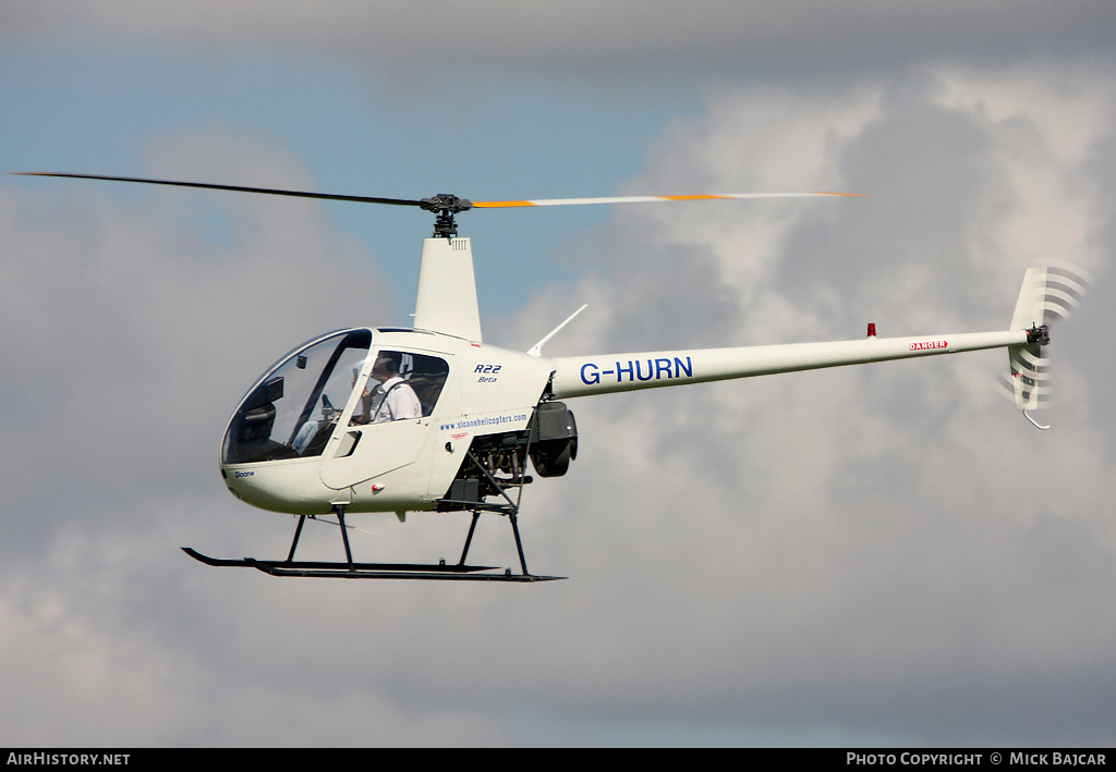 Aircraft Photo of G-HURN | Robinson R-22 Beta | Sloane Helicopters | AirHistory.net #101024