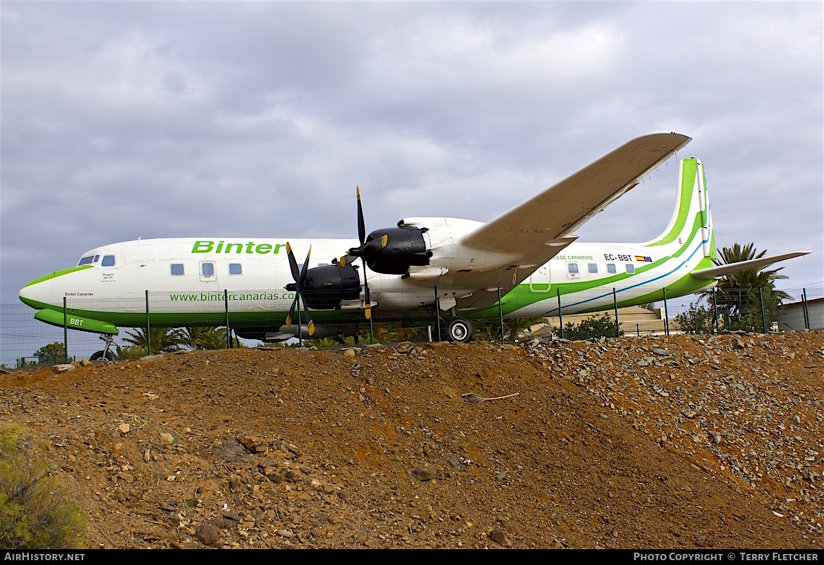 Aircraft Photo of EC-BBT | Douglas DC-7C | Binter Canarias | AirHistory.net #101039