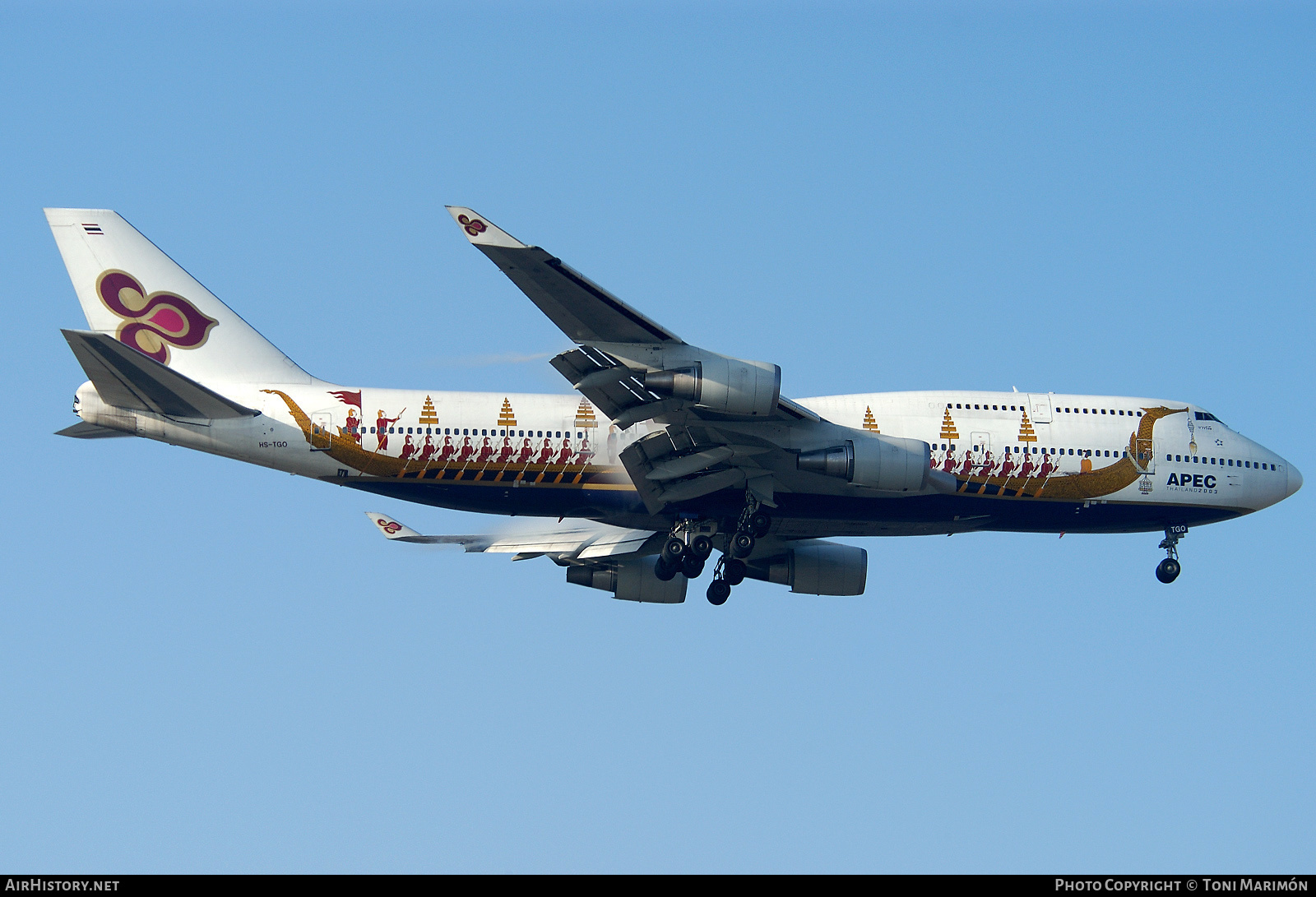 Aircraft Photo of HS-TGO | Boeing 747-4D7 | Thai Airways International | AirHistory.net #101058