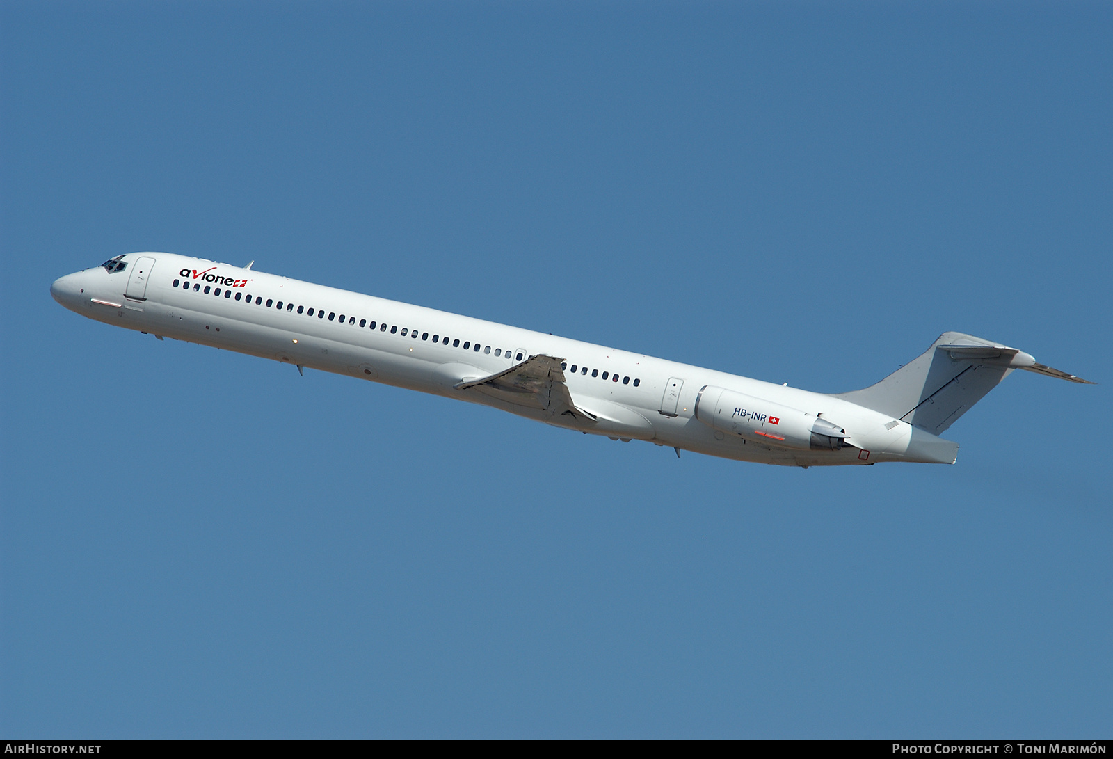 Aircraft Photo of HB-INR | McDonnell Douglas MD-82 (DC-9-82) | Avione | AirHistory.net #101061