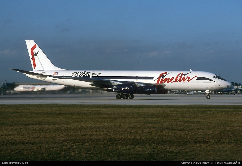 Aircraft Photo of N57FB | Douglas DC-8-54(F) | Fine Air | AirHistory.net #101063