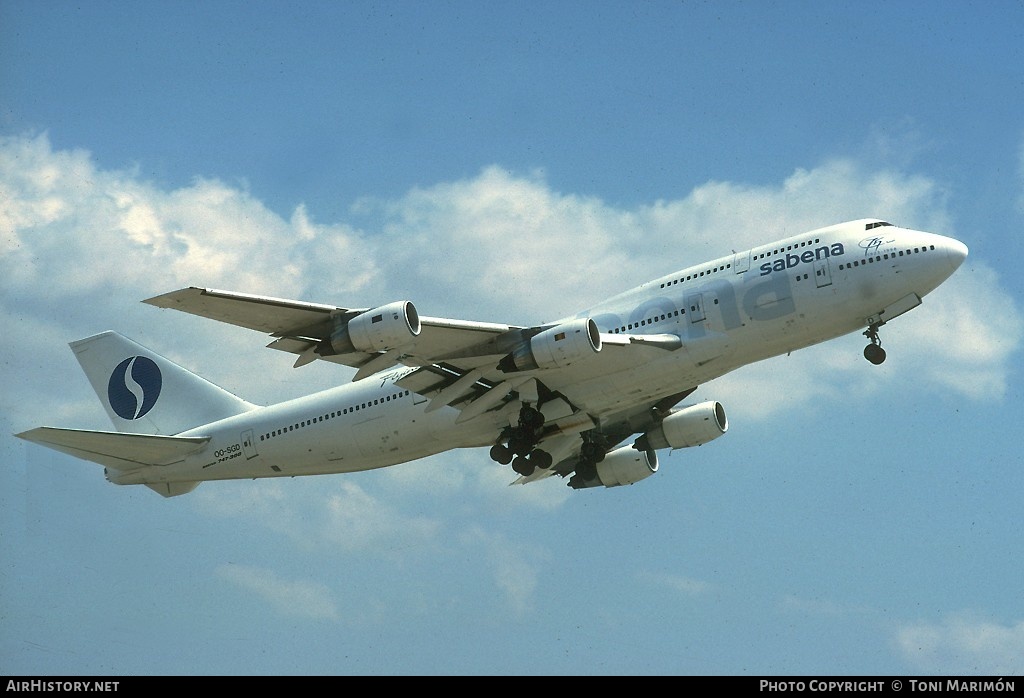 Aircraft Photo of OO-SGD | Boeing 747-329M | Sabena | AirHistory.net #101077