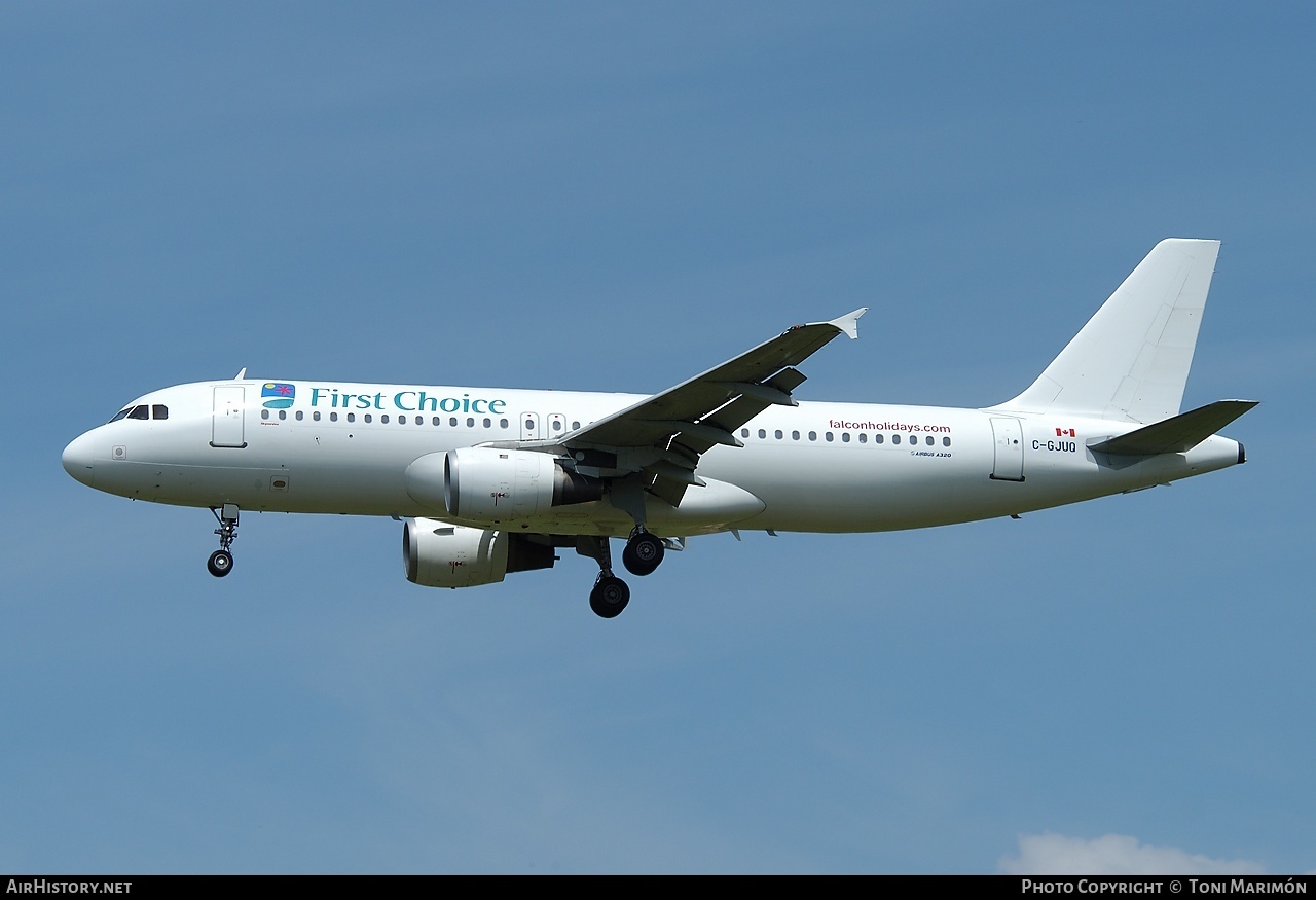 Aircraft Photo of C-GJUQ | Airbus A320-212 | First Choice Airways | AirHistory.net #101085