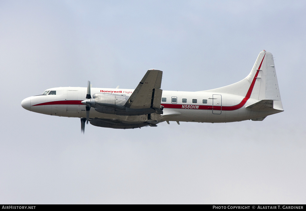 Aircraft Photo of N580HW | Convair 580 | Honeywell Flight Test | AirHistory.net #101121