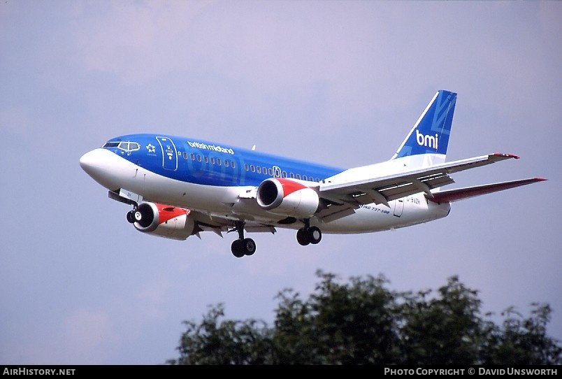 Aircraft Photo of G-BVZH | Boeing 737-5Q8 | BMI - British Midland International | AirHistory.net #101130