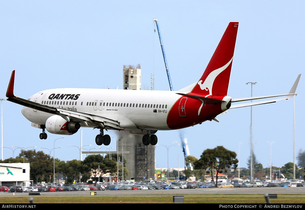 Aircraft Photo of VH-VYJ | Boeing 737-838 | Qantas | AirHistory.net #101168