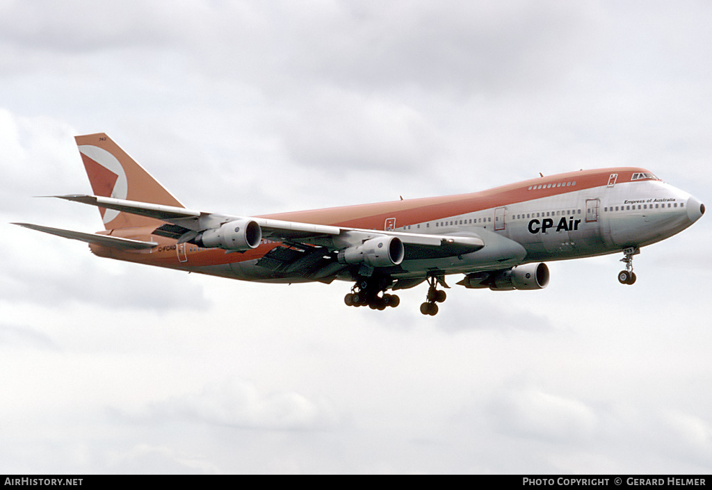 Aircraft Photo of C-FCRD | Boeing 747-217B | CP Air | AirHistory.net #101176