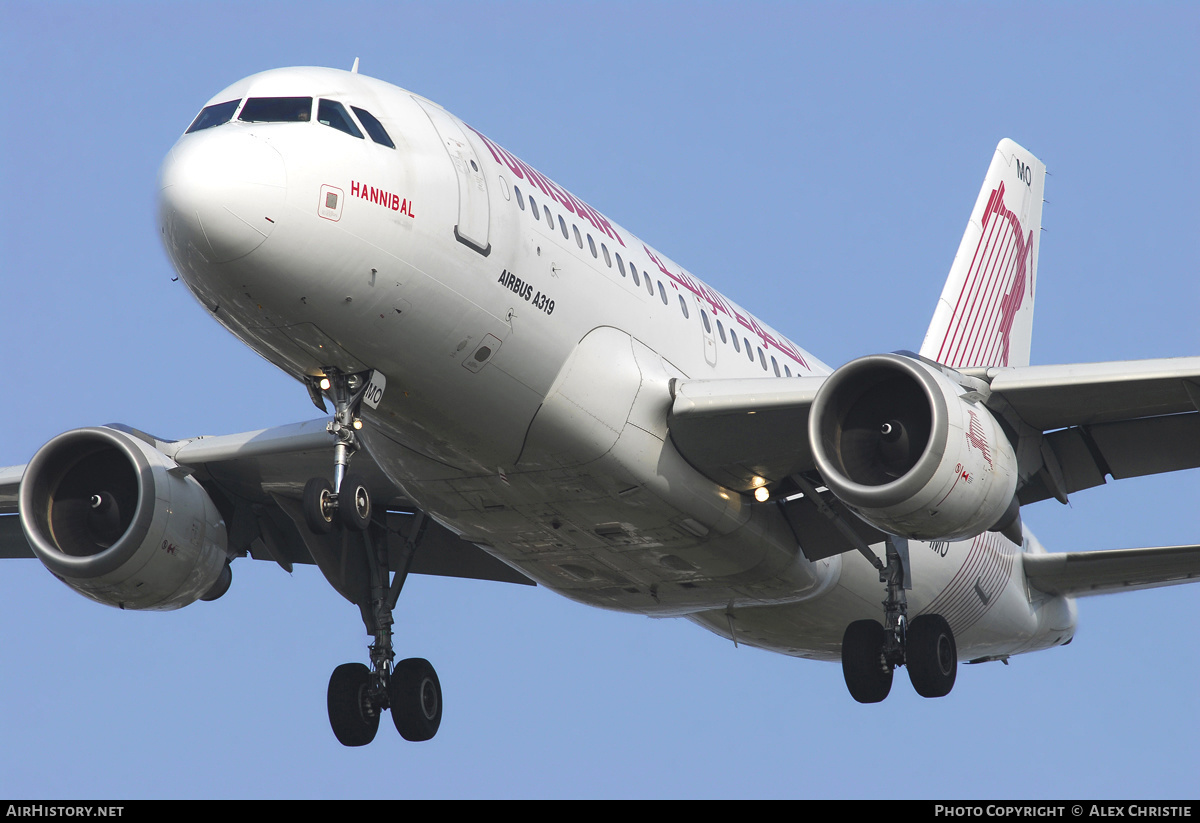 Aircraft Photo of TS-IMO | Airbus A319-114 | Tunisair | AirHistory.net #101234
