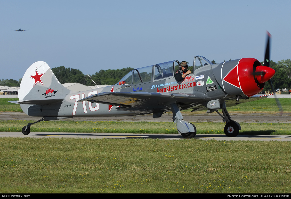 Aircraft Photo of N718PH | Yakovlev Yak-52TW | Soviet Union - Air Force | AirHistory.net #101299