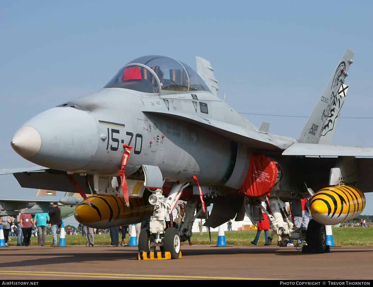 Aircraft Photo of CE15-1 | McDonnell Douglas EF-18BM Hornet | Spain - Air Force | AirHistory.net #101300