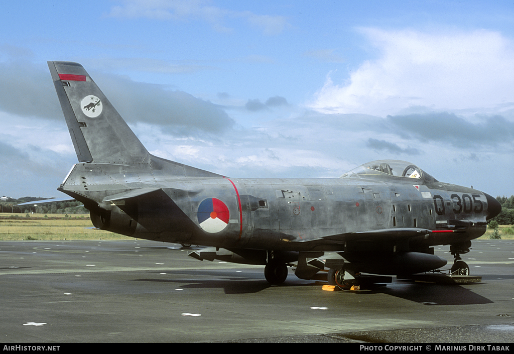 Aircraft Photo of Q-305 | North American F-86K Sabre | Netherlands - Air Force | AirHistory.net #101313