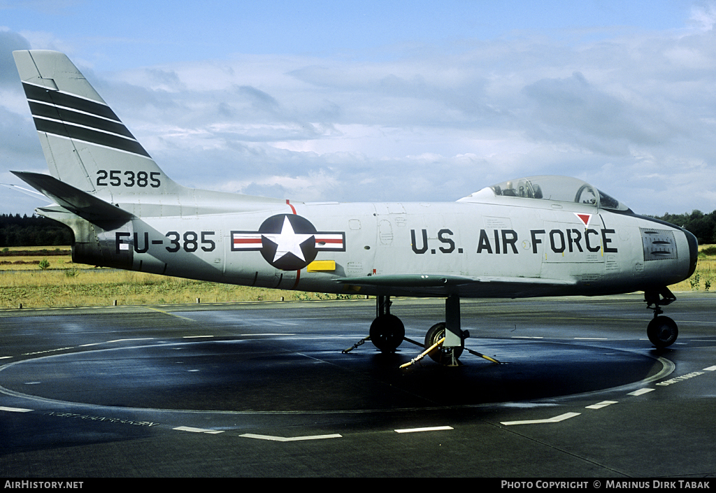 Aircraft Photo of 52-5385 / 25385 | North American F-86F Sabre | USA - Air Force | AirHistory.net #101331