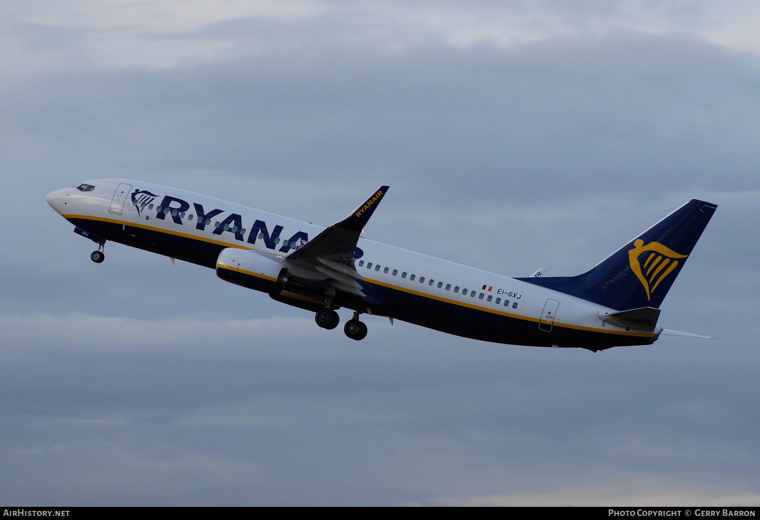 Aircraft Photo of EI-GXJ | Boeing 737-800 | Ryanair | AirHistory.net #101412