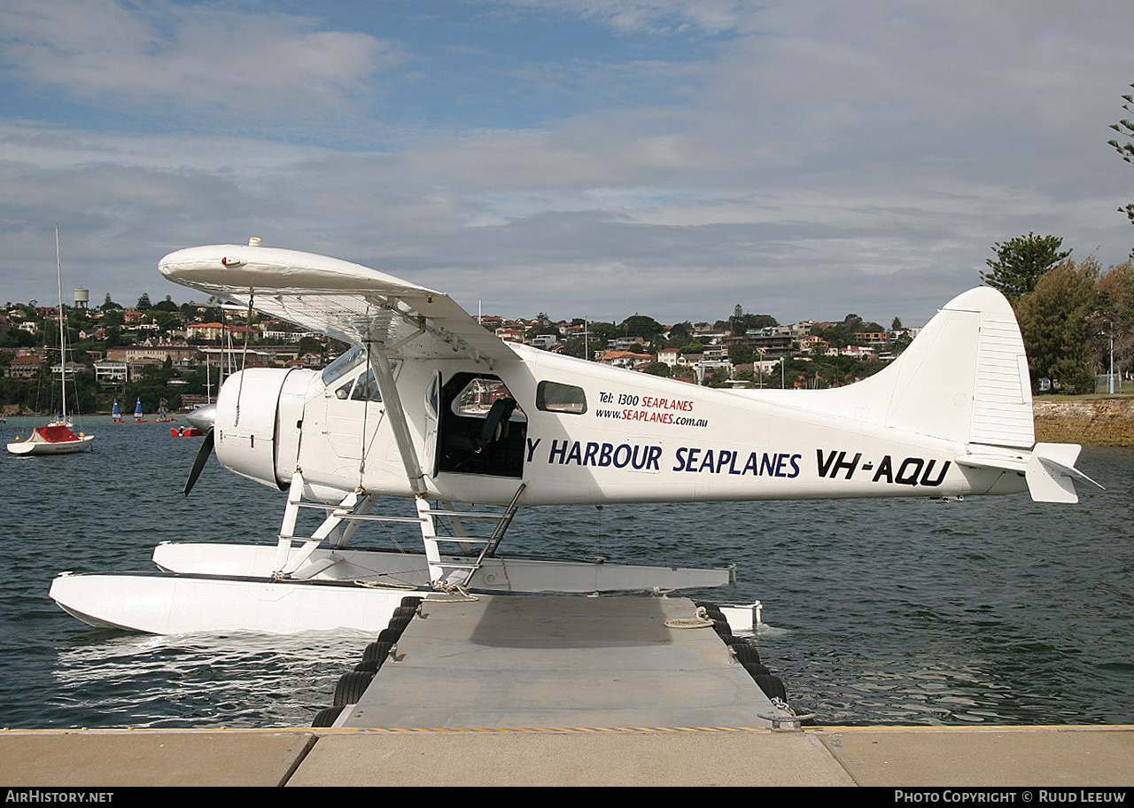 Aircraft Photo of VH-AQU | De Havilland Canada DHC-2 Beaver Mk.1 | Sydney Harbour Seaplanes | AirHistory.net #101453