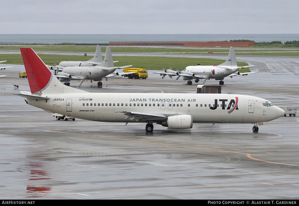Aircraft Photo of JA8524 | Boeing 737-4Q3 | Japan TransOcean Air - JTA | AirHistory.net #101457