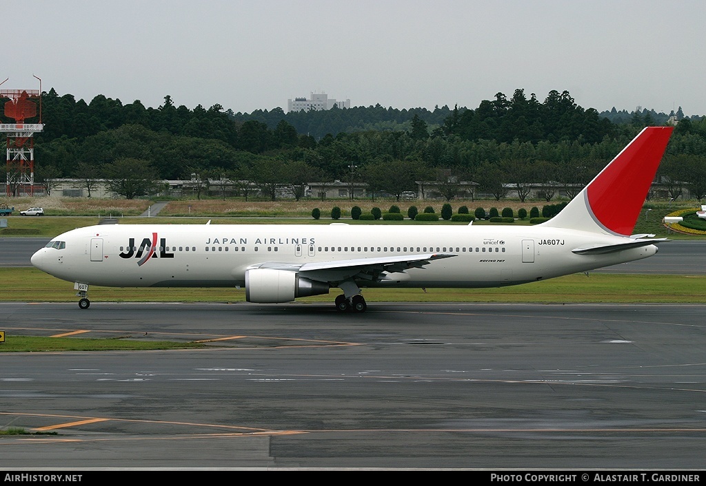 Aircraft Photo of JA607J | Boeing 767-346/ER | Japan Airlines - JAL | AirHistory.net #101536