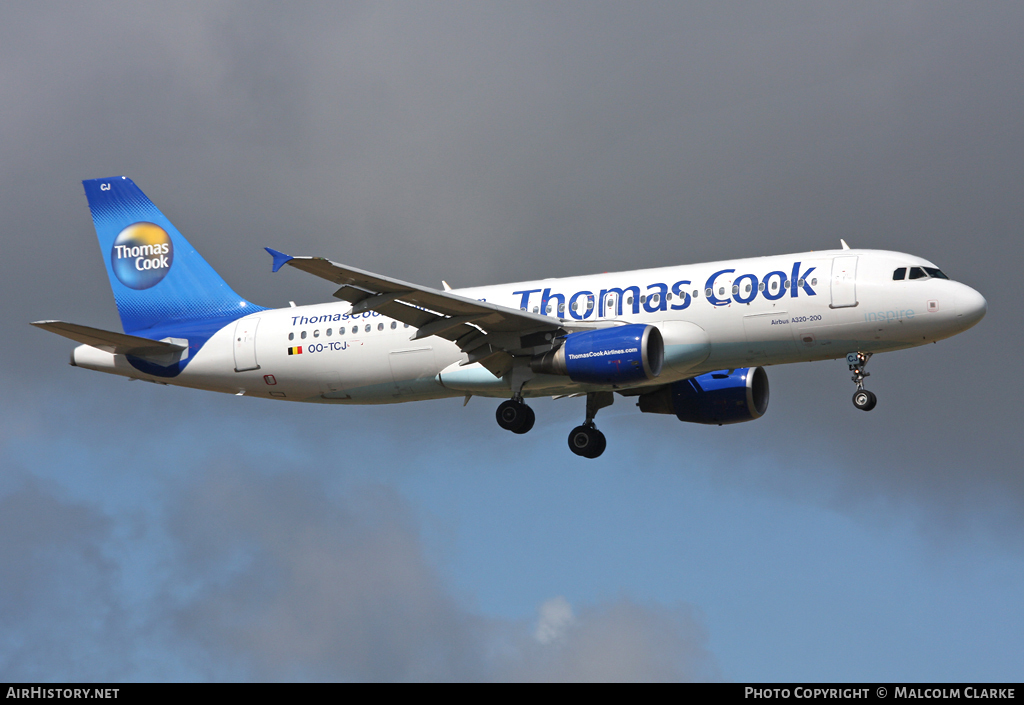 Aircraft Photo of OO-TCJ | Airbus A320-214 | Thomas Cook Airlines | AirHistory.net #101565