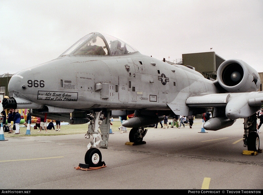 Aircraft Photo of 81-0966 | Fairchild A-10A Thunderbolt II | USA - Air Force | AirHistory.net #101617