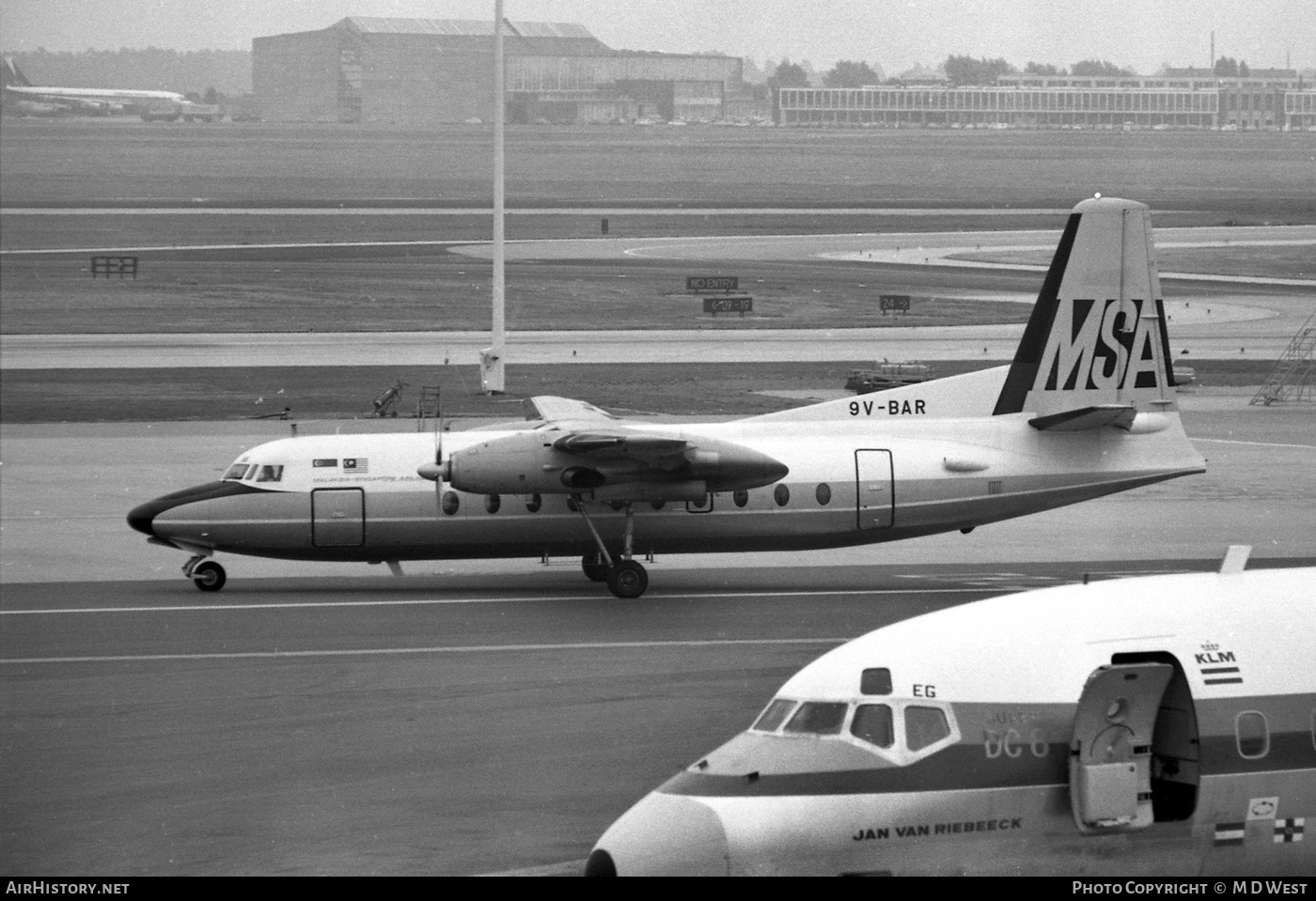 Aircraft Photo of 9V-BAR | Fokker F27-200 Friendship | Malaysia-Singapore Airlines - MSA | AirHistory.net #101630