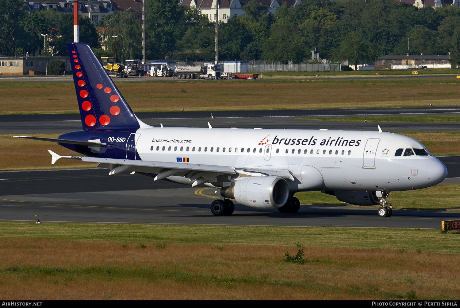 Aircraft Photo of OO-SSD | Airbus A319-112 | Brussels Airlines | AirHistory.net #101637