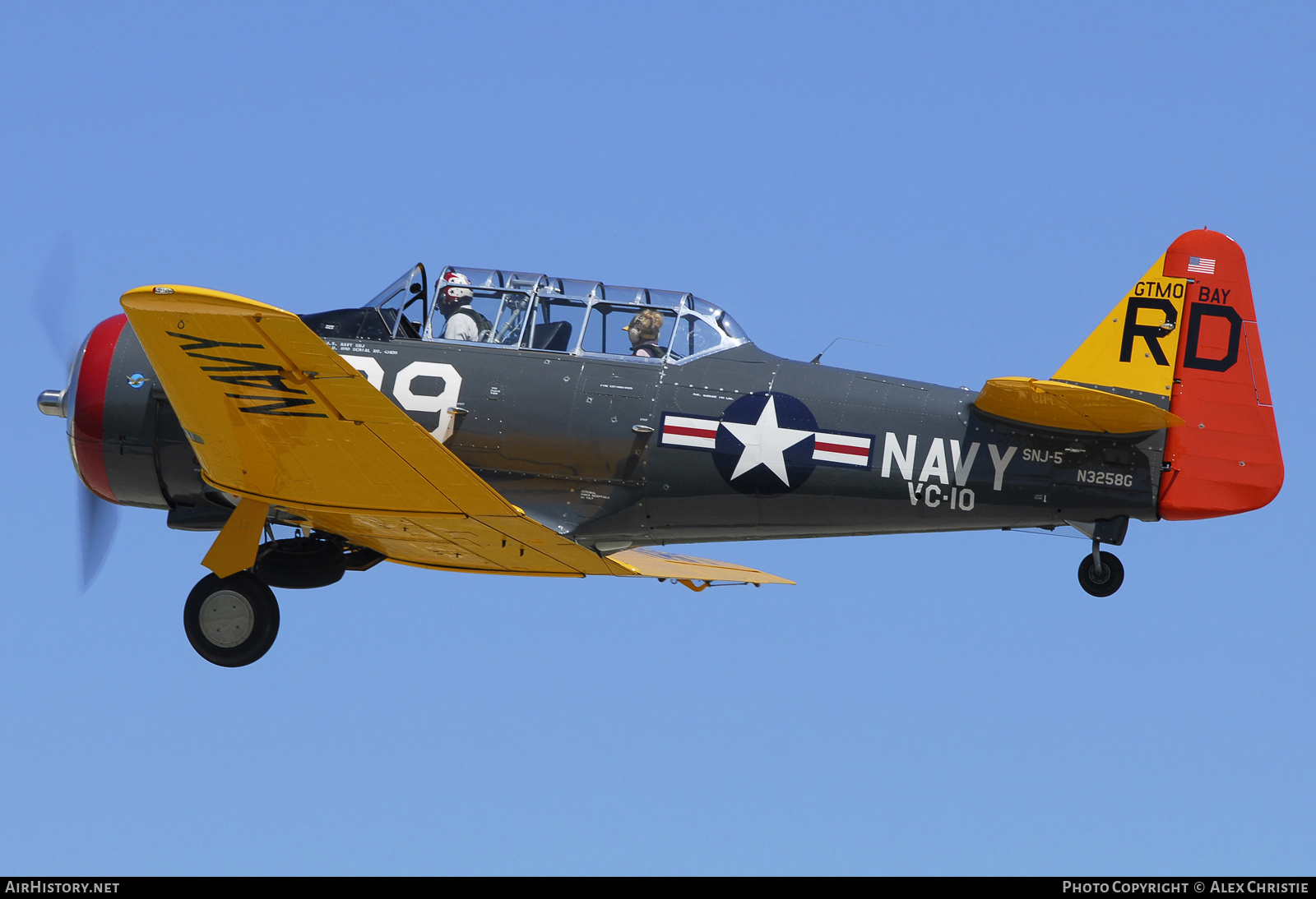 Aircraft Photo of N3258G | North American SNJ-5 Texan | USA - Navy | AirHistory.net #101661