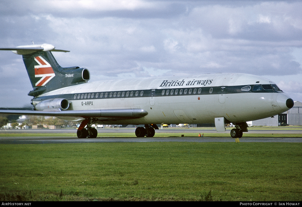 Aircraft Photo of G-ARPX | Hawker Siddeley HS-121 Trident 1C | British Airways | AirHistory.net #101668