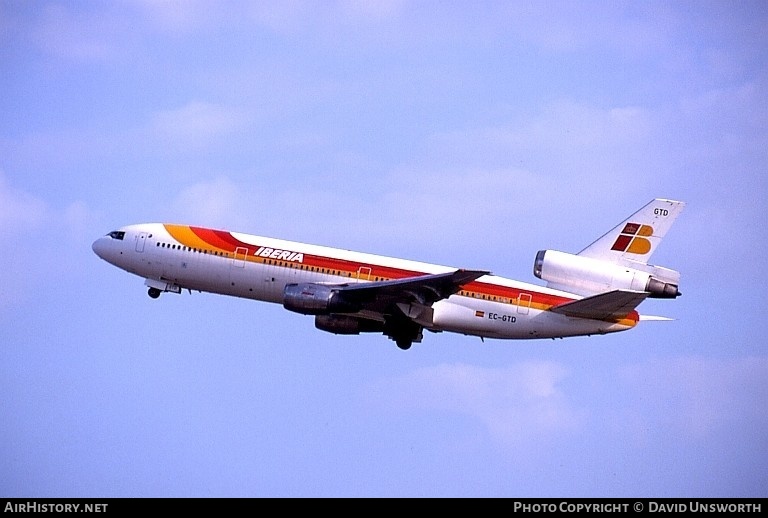 Aircraft Photo of EC-GTD | McDonnell Douglas DC-10-30 | Iberia | AirHistory.net #101737