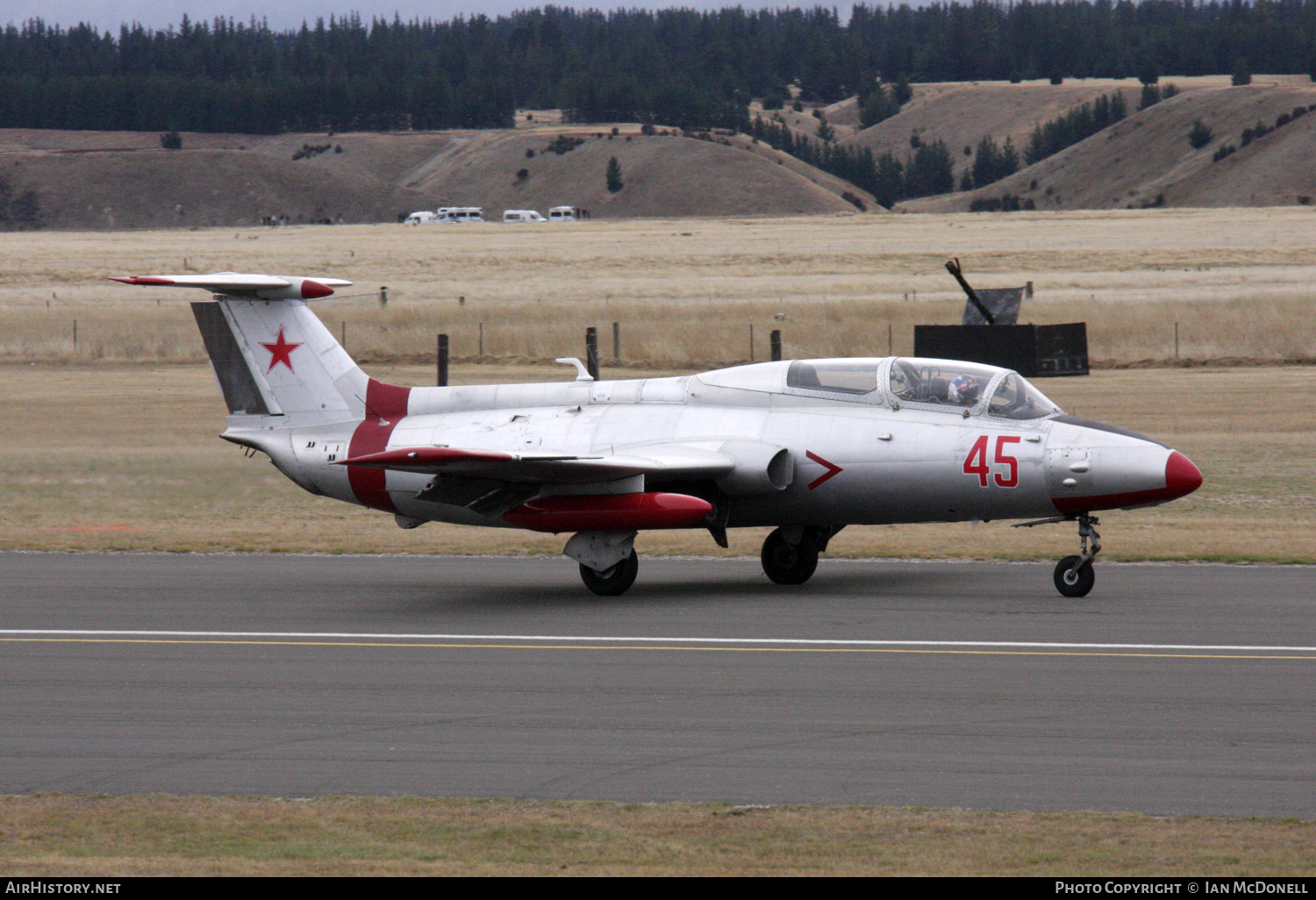 Aircraft Photo of ZK-VAU / RED 45 | Aero L-29 Delfin | Soviet Union - Air Force | AirHistory.net #101747