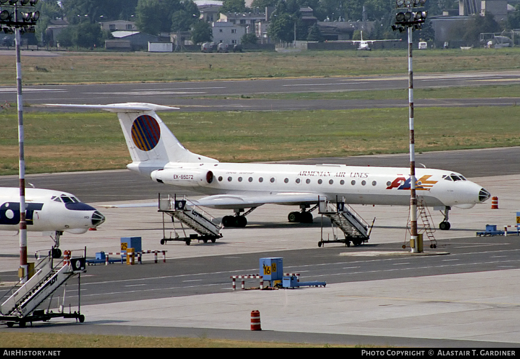 Aircraft Photo of EK-65072 | Tupolev Tu-134A-3 | Armenian Airlines | AirHistory.net #101748