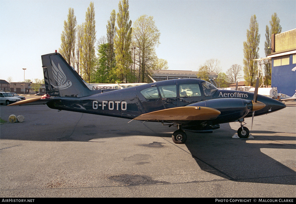 Aircraft Photo of G-FOTO | Piper PA-23-250 Aztec F | Blom Aerofilms | AirHistory.net #101800