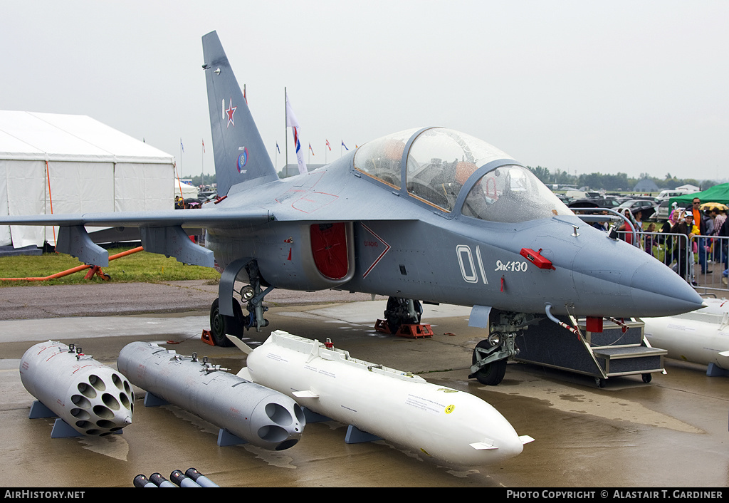 Aircraft Photo of 01 white | Yakovlev Yak-130 | Russia - Air Force | AirHistory.net #101833