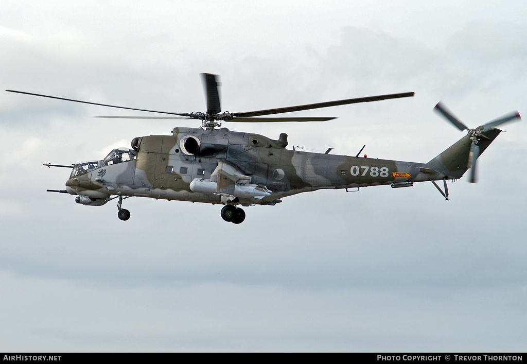 Aircraft Photo of 0788 | Mil Mi-24V | Czechia - Air Force | AirHistory.net #101867
