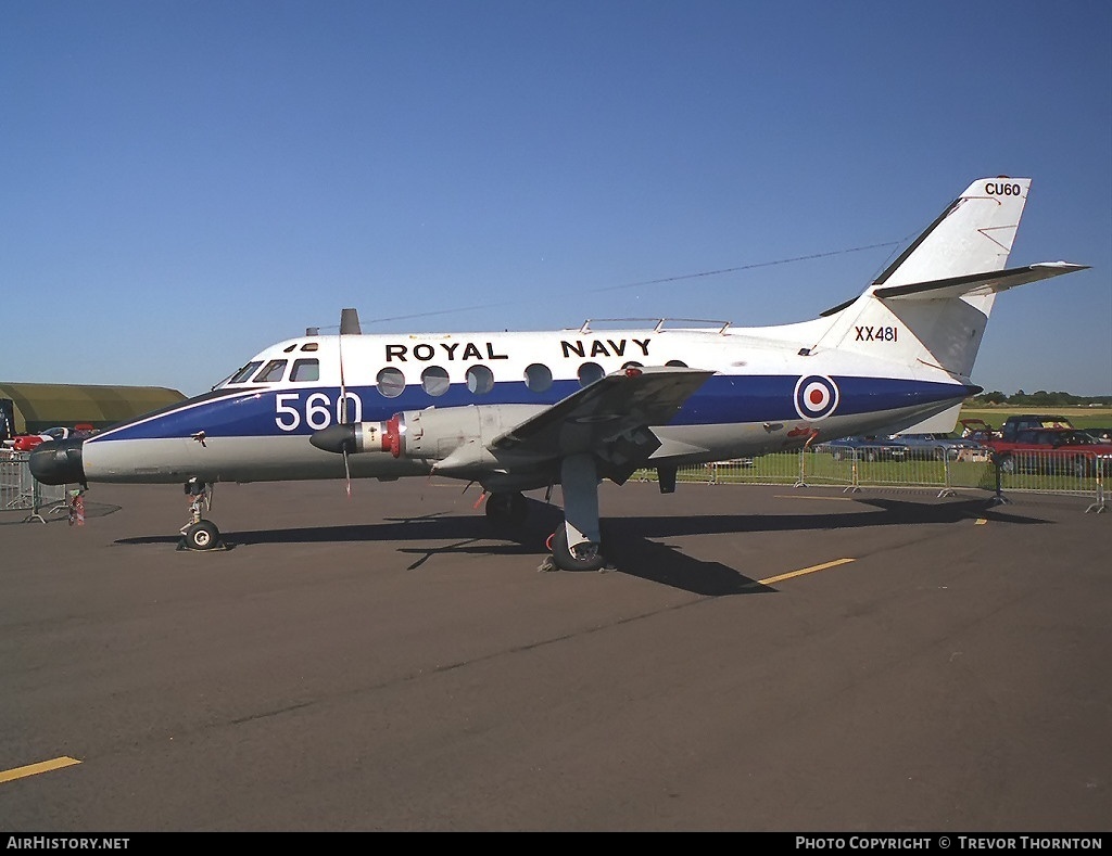 Aircraft Photo of XX481 | Scottish Aviation HP-137 Jetstream T2 | UK - Navy | AirHistory.net #101896