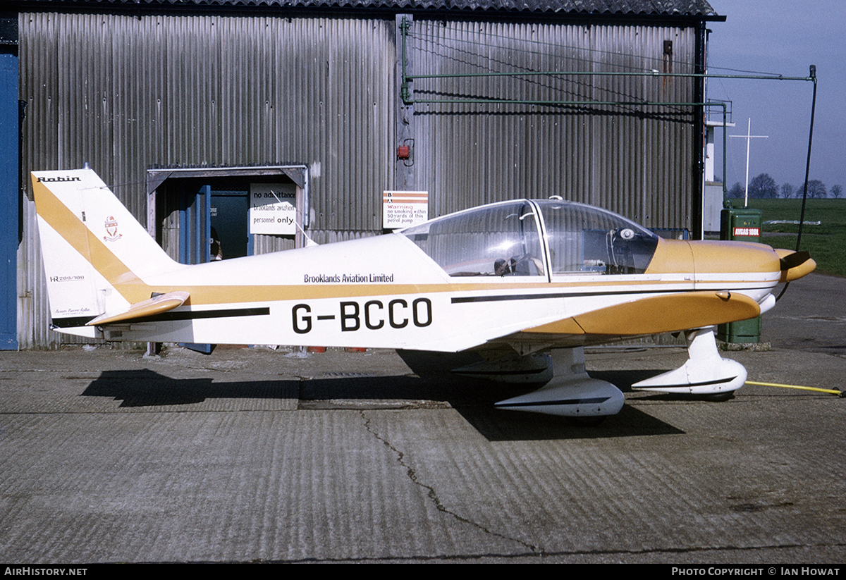 Aircraft Photo of G-BCCO | Robin HR-200-100 Club | Brooklands Aviation | AirHistory.net #101927