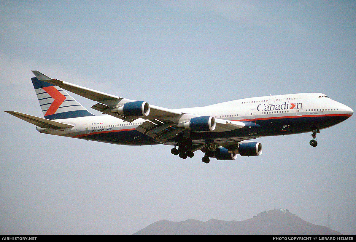 Aircraft Photo of C-FCRA | Boeing 747-475 | Canadian Airlines | AirHistory.net #101942