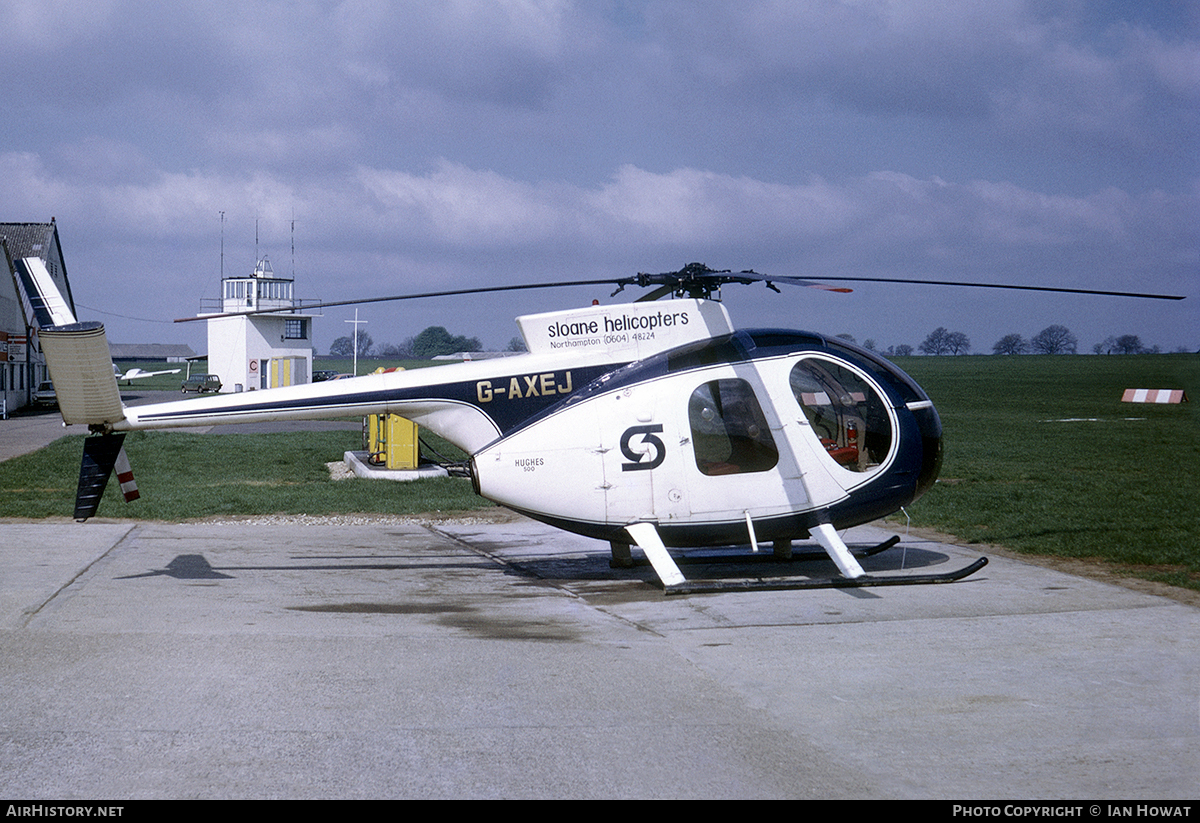 Aircraft Photo of G-AXEJ | Hughes 500C (369HS) | Sloane Helicopters | AirHistory.net #101950