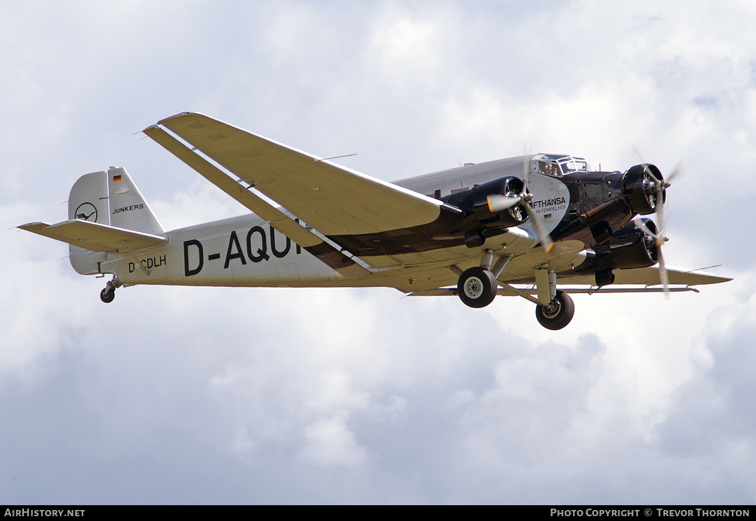 Aircraft Photo of D-CDLH | Junkers Ju 52/3m g8e | Deutsche Luft Hansa | AirHistory.net #101977