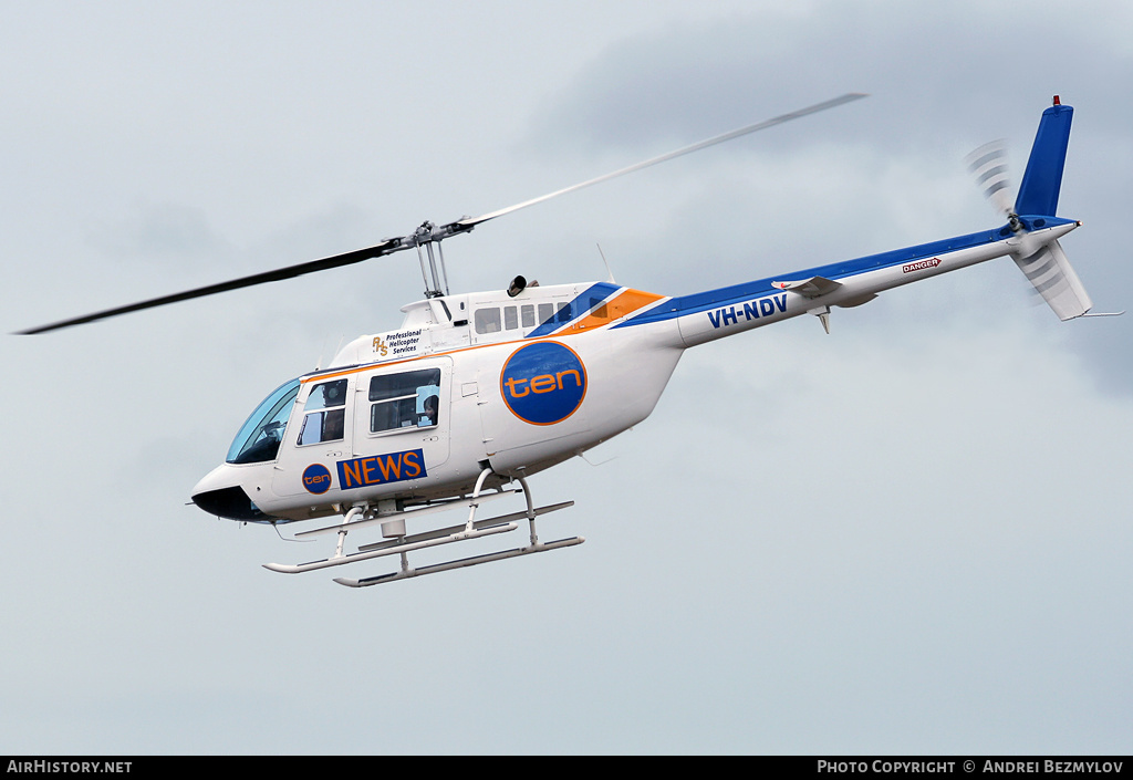 Aircraft Photo of VH-NDV | Bell 206B-3 JetRanger III | PHS - Professional Helicopter Services | AirHistory.net #102045