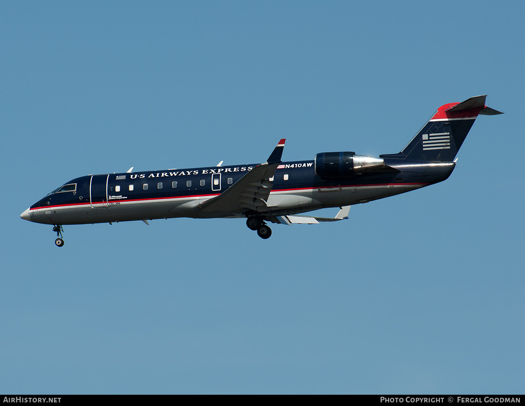 Aircraft Photo of N410AW | Bombardier CRJ-200LR (CL-600-2B19) | US Airways Express | AirHistory.net #102055
