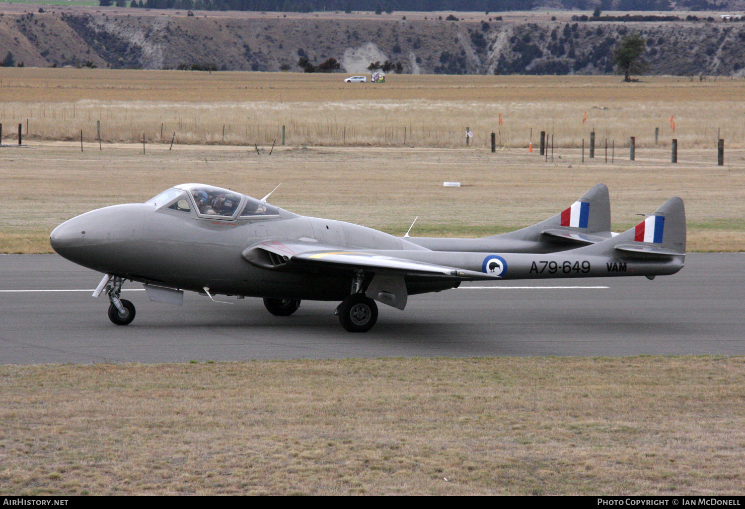 Aircraft Photo of ZK-VAM / VAM / A79-649 | De Havilland D.H. 115 Vampire T35 | New Zealand - Air Force | AirHistory.net #102073